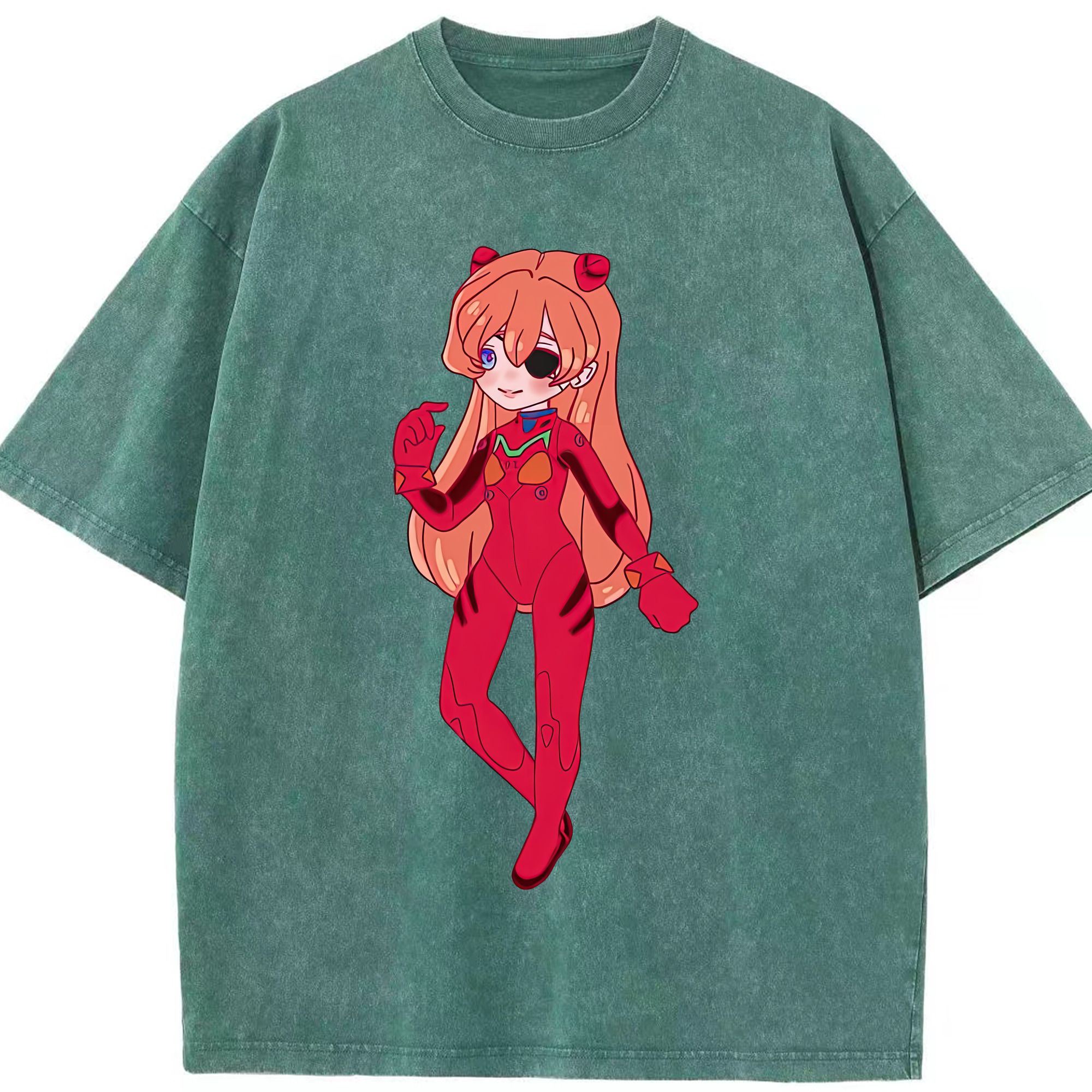 （画像用） EVA 新世紀エヴァンゲリオン 綿100% ヴィンテージ風 半袖Tシャツ（フロントプリント）